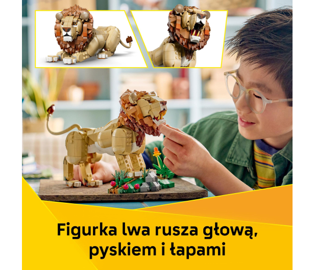 LEGO CREATOR 31386 Dzikie zwierzęta: dumny lew - 1529741 - zdjęcie 6